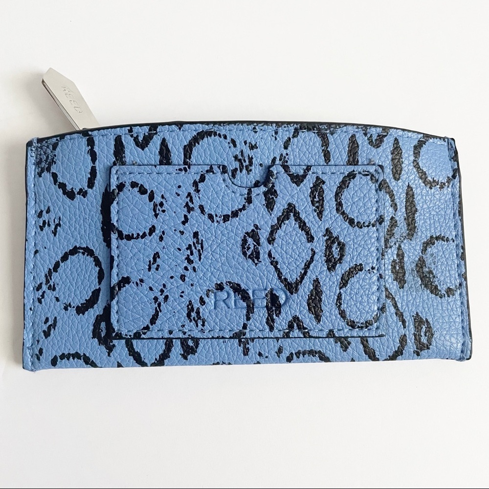 NWOT Reed Krakoff French Blue Viper Small Zipper Change Wallet